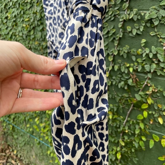 3.1 Philip Lim Leopard Print Silk Dress Size 8 - Picture 6 of 9